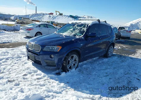 2013 BMW X3 xDrive28I из США, поврежденный, VIN 5UXWX9C58D0D08641